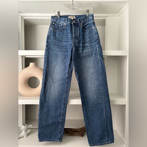 Madewell Low Slung Straight Jeans Size 23 - Picture 2 of 10